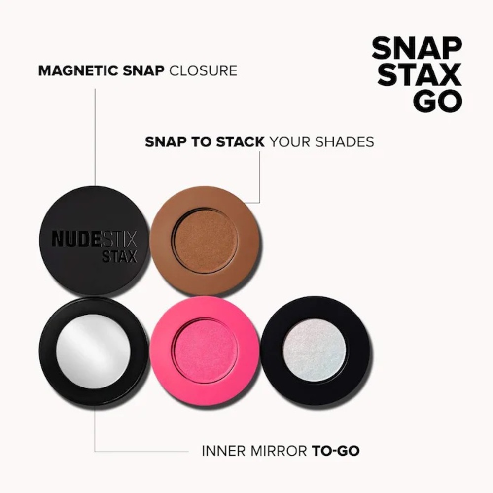 BNIB Nudestix Sunpink Glow Stax 3pc Blush Balm Set - Picture 6 of 11